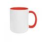 Preview: Kaffeetasse weiß/rot