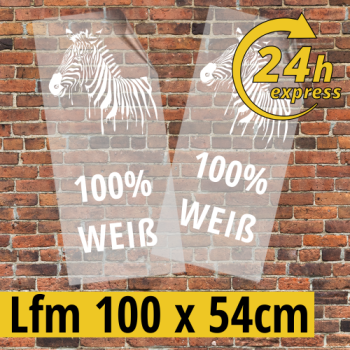 DTF Transfer 100% Weiß - 1 Laufmeter Express