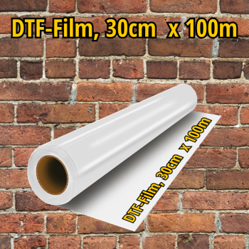 DTF-Film auf Rolle, 30cm x 100m (Hotpeel)