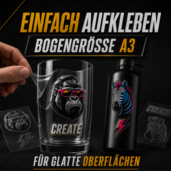UV DTF-Aufkleber A3